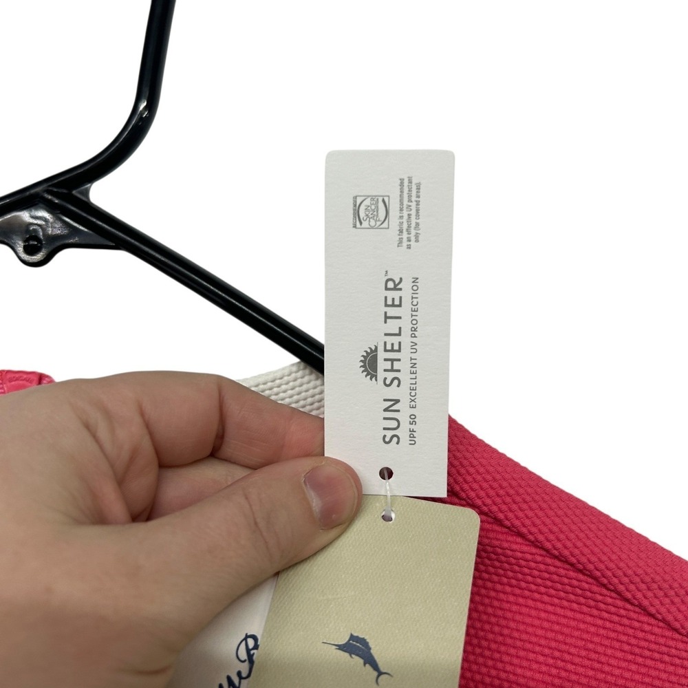Rashguard UPF 50 Long Sleeve Sun Shirt L Coral Pink NWT‎ Swim Tommy Bahama - Picture 3 of 10